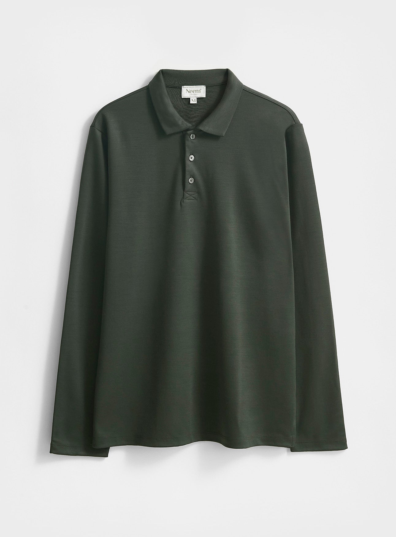Polo Mérinos Vert Foncé Extensible